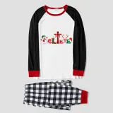 Christmas Matching Family Pajamas Believe Snowman Gray Pajamas Set
