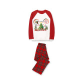 Christmas Matching Family Pajamas Cartoon Mouse Snow Christmas Tree Red Pajamas Set
