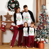 Christmas Matching Family Pajamas Happy Birthday Jesus Plaids Pants Pajamas Set