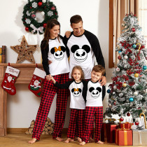 Halloween Family Matching Pajamas Cartoon Scary Smiley Mouse The Nightmare Before Christmas Gray Pajamas Set