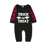 Halloween Family Matching Noctilucent Aliens Skeleton Happy Halloween Luminous Back Pajamas Set