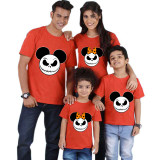 Halloween Family Matching Tops Cartoon Scary Smiley Mouse Happy Halloween Family T-shirt