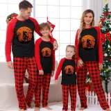 Halloween Family Matching Pajamas Spider Web Dinosaur Skull Happy Halloween Black Pajamas Set