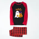 Halloween Family Matching Pajamas Boo Pumpkin Ghost Happy Halloween Black Pajamas Set
