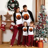 Halloween Family Matching Pajamas Spider Web Dinosaur Skull Happy Halloween Black Red Plaids Pajamas Set