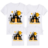 Halloween Family Matching Tops Horror Castle Happy Halloween Family T-shirt