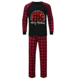 Christmas Matching Family Pajamas Merry Christmas Christians Black Short Pajamas Set