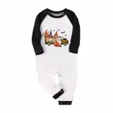Halloween Family Matching Pajamas Gnomies Pumpkin Car Happy Halloween Black Red Plaids Pajamas Set