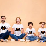 Halloween Family Matching Tops Cartoon Bat Mouse Happy Halloween Family T-shirt