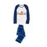 Christmas Matching Family Pajamas Believe Snowman Blue Pajamas Set