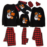 Halloween Family Matching Pajamas Loitering Ghost Happy Halloween Black Pajamas Set