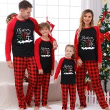 Christmas Matching Family Pajamas Christmas Begins with Christ Snowflake Red Pajamas Set