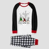 Christmas Matching Family Pajamas Snow Three Gnomies Christ Gray Pajamas Set