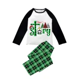 Christmas Matching Family Pajamas True Jesus Story Green Pajamas Set