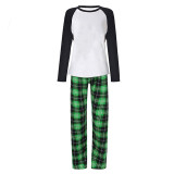Christmas Matching Family Pajamas Green Plaids Personalized Custom Design Christmas Pajamas Set With Dog Cloth