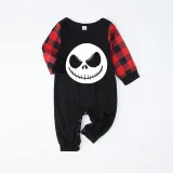 Halloween Family Matching Noctilucent Skeleton The Nightmare Before Christmas Luminous Gray Pajamas Set