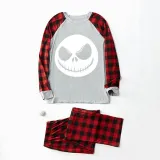 Halloween Family Matching Noctilucent Skeleton The Nightmare Before Christmas Luminous Gray Pajamas Set