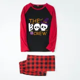 Halloween Family Matching Pajamas The Boo Crew Ghost Happy Halloween Black Pajamas Set