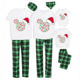 Christmas Matching Family Pajamas Cartoon Mouse Christmas Hat Green Pajamas Set