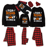 Halloween Family Matching Pajamas Trick Sooply Happy Halloween Black Pajamas Set