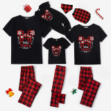 Christmas Matching Family Pajamas Cartoon Mouse Best Christams Ever Black Short Pajamas Set