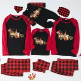 Halloween Family Matching Pajamas Gnomies Pumpkin Car Happy Halloween Black Pajamas Set