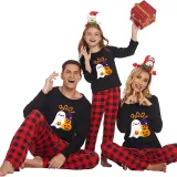 Halloween Family Matching Pajamas Boo Pumpkin Ghost Happy Halloween Black Pajamas Set