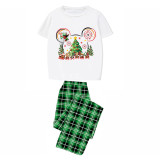 Christmas Matching Family Pajamas Cartoon Mouse Snow Christmas Tree Green Pajamas Set