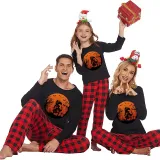 Halloween Family Matching Pajamas Spider Web Dinosaur Skull Happy Halloween Black Pajamas Set