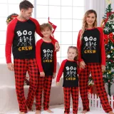 Halloween Family Matching Pajamas Boo Skeleton Crew Happy Halloween Black Pajamas Set