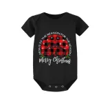 Christmas Matching Family Pajamas Merry Christmas Christians Black Short Pajamas Set