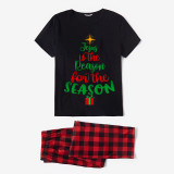 Christmas Matching Family Pajamas Jesus Is The Reason Christmas Gift Black Short Pajamas Set