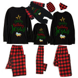 Christmas Matching Family Pajamas Happy Birthday Jesus Multicolor Reindeer Pants Pajamas Set