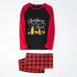 Christmas Matching Family Pajamas Christmas Begins with Christ Devout Christians Red Pajamas Set