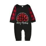 Christmas Matching Family Pajamas Merry Christmas Christians Black Short Pajamas Set
