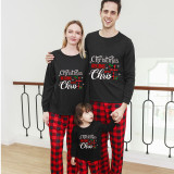 Christmas Matching Family Pajamas Christmas Begins with Christ Black Pajamas Set