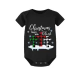 Christmas Matching Family Pajamas Christmas Begins with Christ Snowflake Black Long Pajamas Set