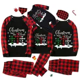 Christmas Matching Family Pajamas Christmas Begins with Christ Snowflake Black Long Pajamas Set