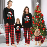 Christmas Matching Family Pajamas Santa Squad Black Family Pajamas Set