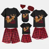 Christmas Matching Family Pajamas Merry Christmas Dachshund Black Pajamas Set
