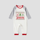 Christmas Matching Family Pajamas Merry Christmas Dachshund Print White Pajamas Set