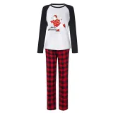 Christmas Matching Family Pajamas Skating Bear Merry Christmas White Pajamas Set