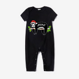 Christmas Matching Family Pajamas Sloth Family Black Pajamas Set