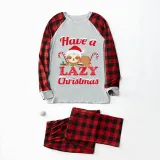 Christmas Matching Family Pajamas Have A Lazy Christmas Gray Pajamas Set