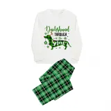 Christmas Matching Family Pajamas Dachshund Through the Snow Plaids Green Pajamas Set