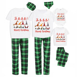 Christmas Matching Family Pajamas LA LA LA LA Gnomies Merry Christmas Green Pajamas Set