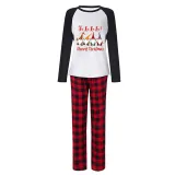 Christmas Matching Family Pajamas LA LA LA LA Gnomies Merry Christmas White Pajamas Set