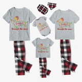 Christmas Matching Family Pajamas Dachshund Through the Snow Points White Short Pajamas Set