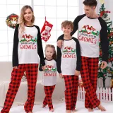 Christmas Matching Family Pajamas Sitting Gnimoes White Pajamas Set