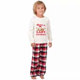 Christmas Matching Family Pajamas Have A Lazy Christmas White Pajamas Set